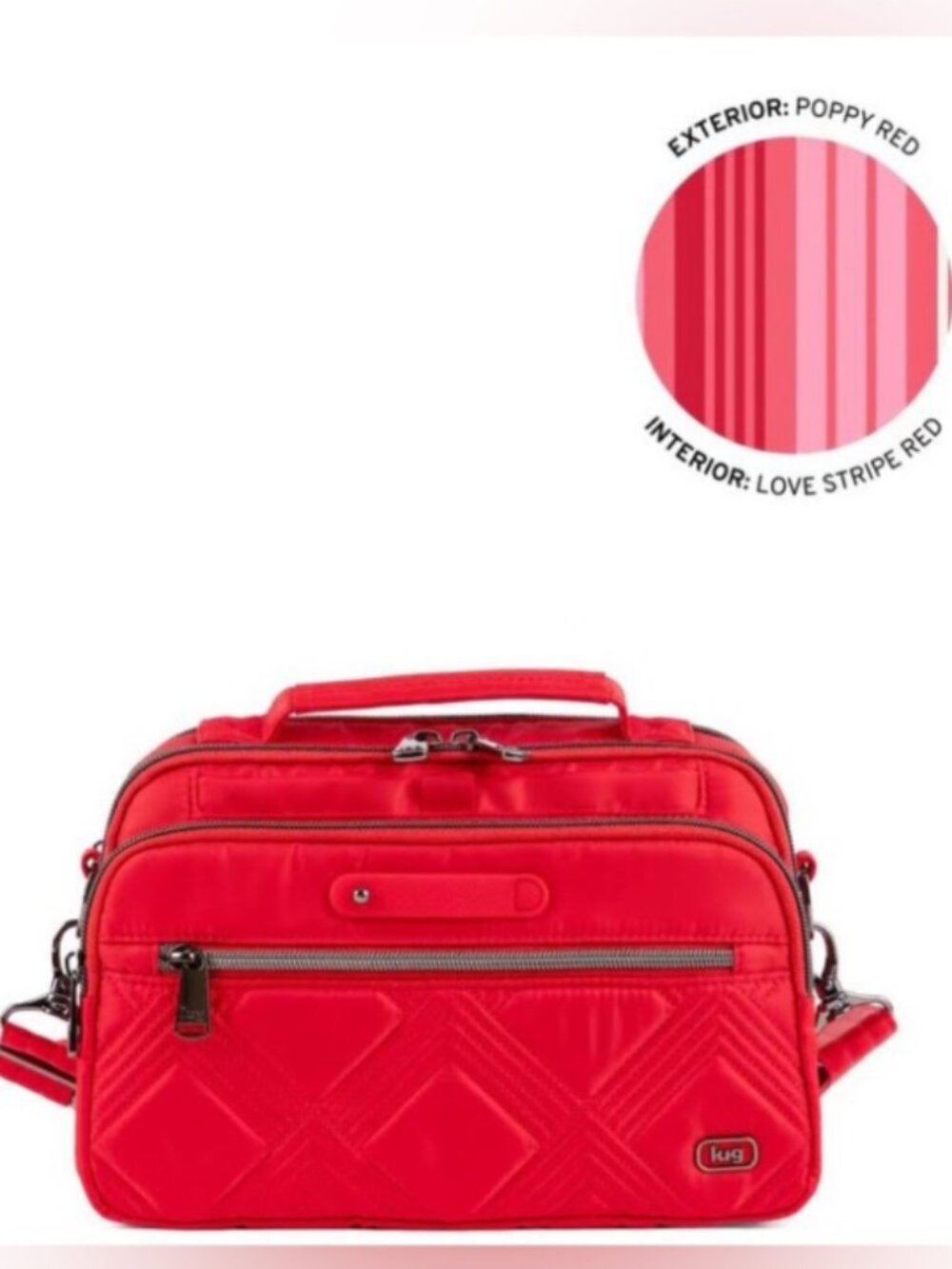 Brand New Lug Legacy Collection Scoop SE Crossbody Bag in Poppy Red